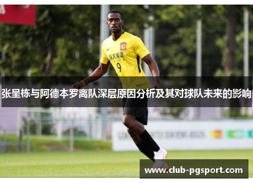 张呈栋与阿德本罗离队深层原因分析及其对球队未来的影响 张呈栋与阿德本罗离队深层原因分析及其对球队未来的影响
