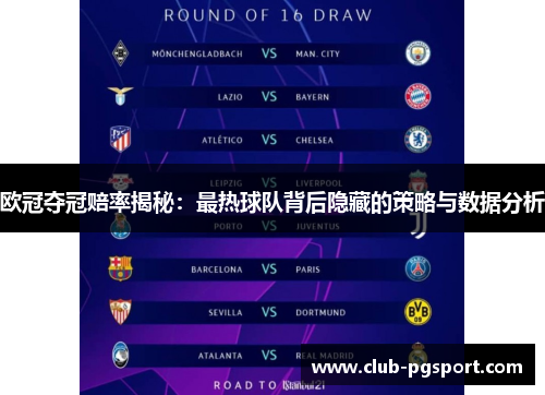 欧冠夺冠赔率揭秘:最热球队背后隐藏的策略与数据分析 欧冠夺冠赔率揭秘:最热球队背后隐藏的策略与数据分析
