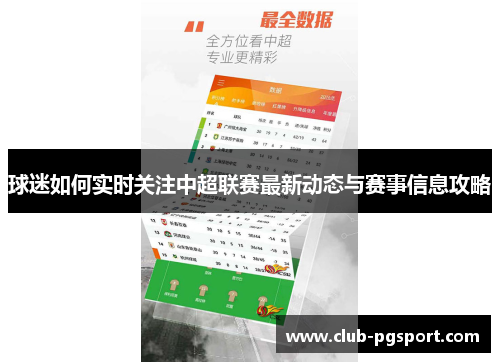 球迷如何实时关注中超联赛最新动态与赛事信息攻略 球迷如何实时关注中超联赛最新动态与赛事信息攻略
