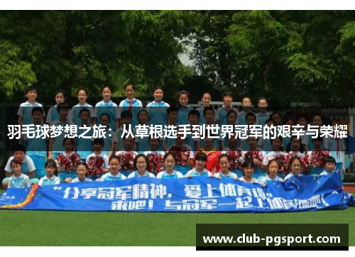 羽毛球梦想之旅：从草根选手到世界冠军的艰辛与荣耀